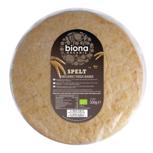 Spelt Pizza Bases - 2 pack 10x300g