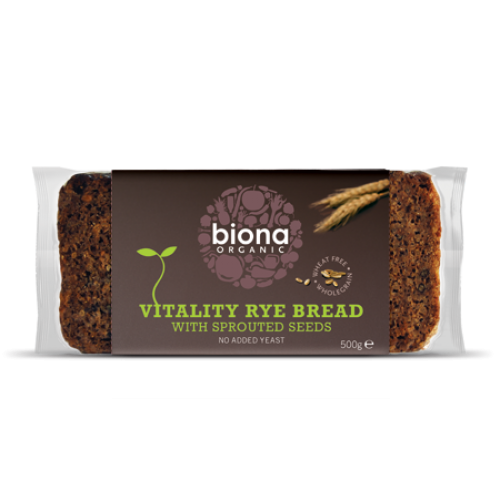 Vitality Rye Bread - sprouted seeds 6x500g