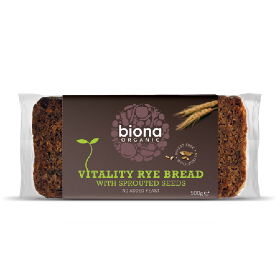Vitality Rye Bread - sprouted seeds 6x500g