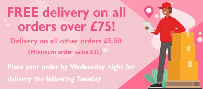 FREE delivery on all orders over £75